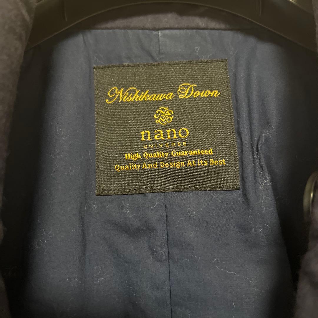 ナノユニバース　西川ダウン　東原亜希　トレンチコート型ダウンコート