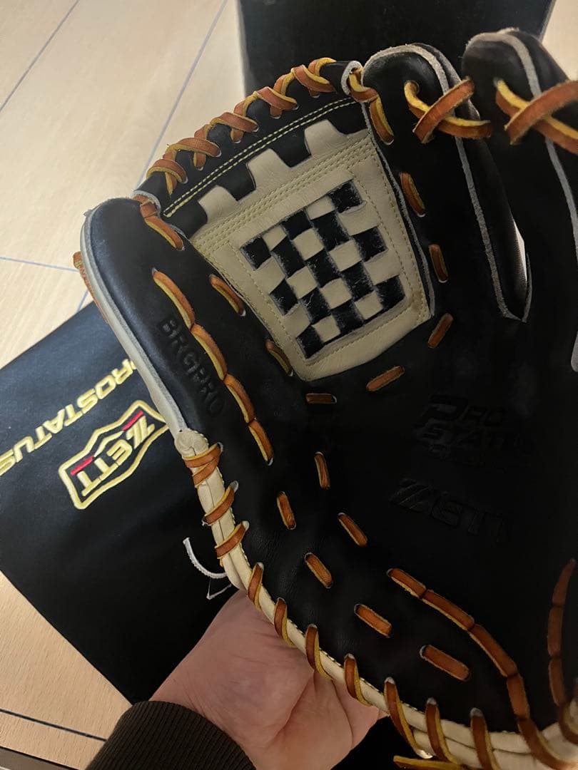 ZETT プロステイタス 軟式 オーダーグラブ 源田モデル 内野手用 【美品】