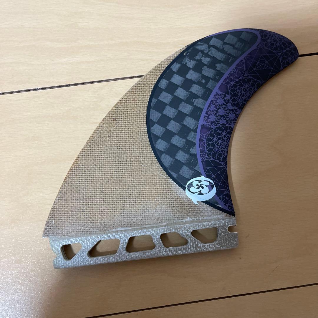 futures サーフボードフィン 3枚セット 紫と黒