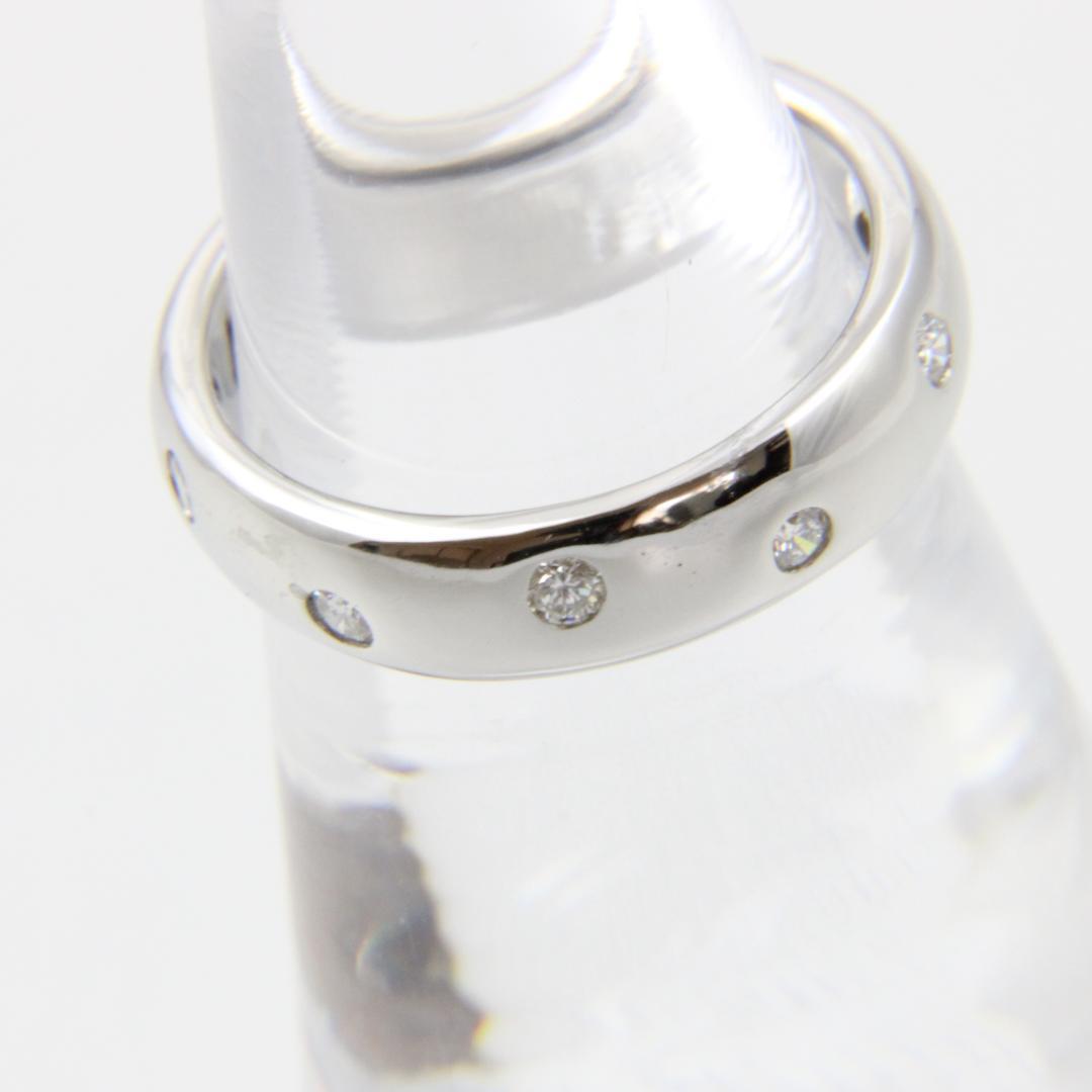 【磨き済み】 ティファニー ドッツリング ダイヤ　Pt950　9号