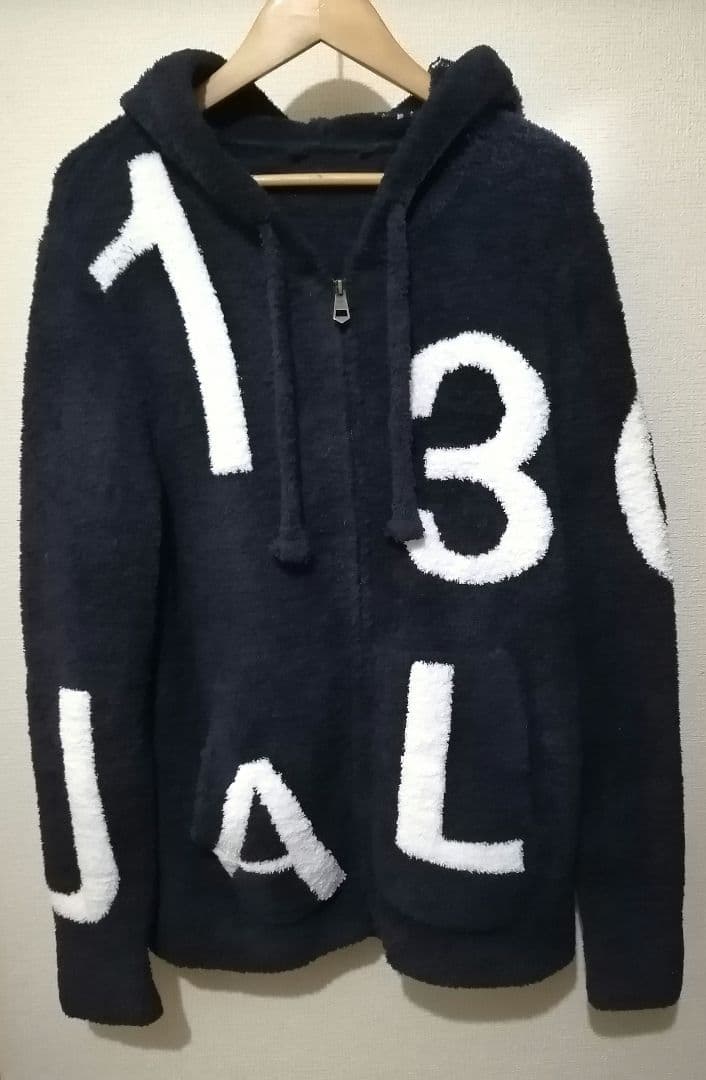 【美品 紺】入手困難 1PIU1UGUALE3 ボアジップパーカー セットアップ