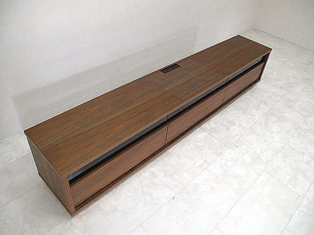 マスターウォール「BASSAVボード」ウォールナット材テレビボード W220cm