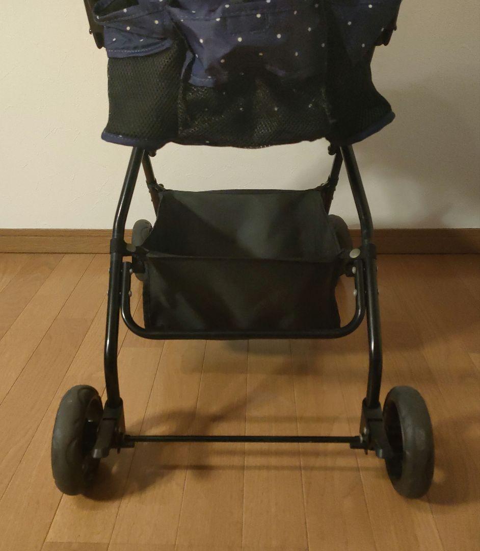 GEX わんわんカートライト 軽量4.8kg ドット模様 ペットカート