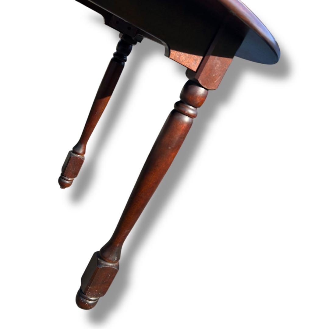 【美品】北海道民芸家具 樺桜材 ダイニングテーブル ガラス天板付き