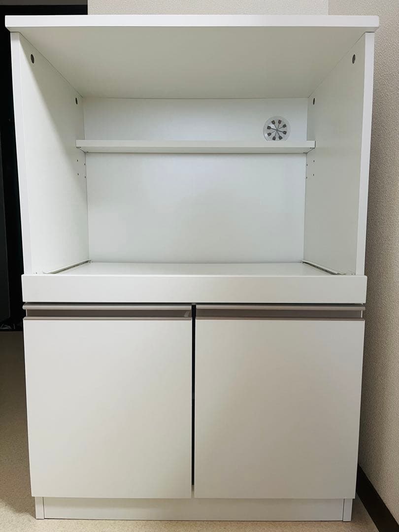 ニトリ　レンジ台　フォルムN RE9060WH　ホワイト　キッチン収納