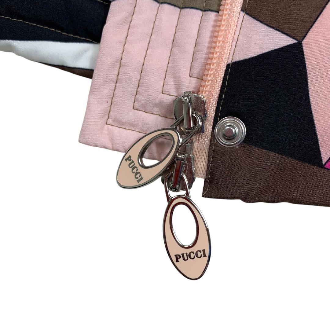 極美品EMILIO PUCCI エミリオプッチ ダウンベスト 36 ピンク系