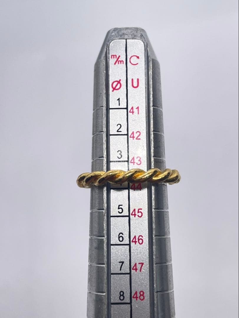 K24 純金 ツイストリング 3.49g指輪 リング ハンドメイド
