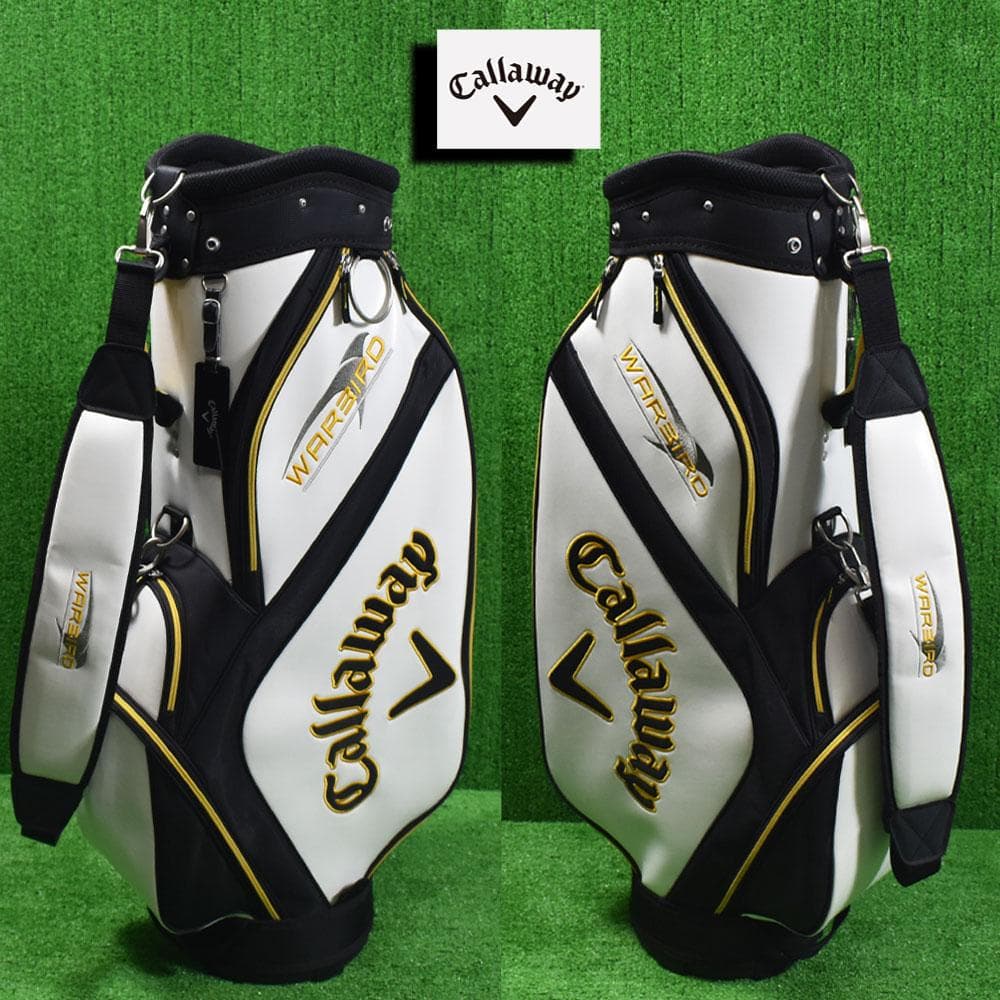 Callaway/キャロウェイ ゴルフ キャディバッグ９型【白/黒/黄】美品！