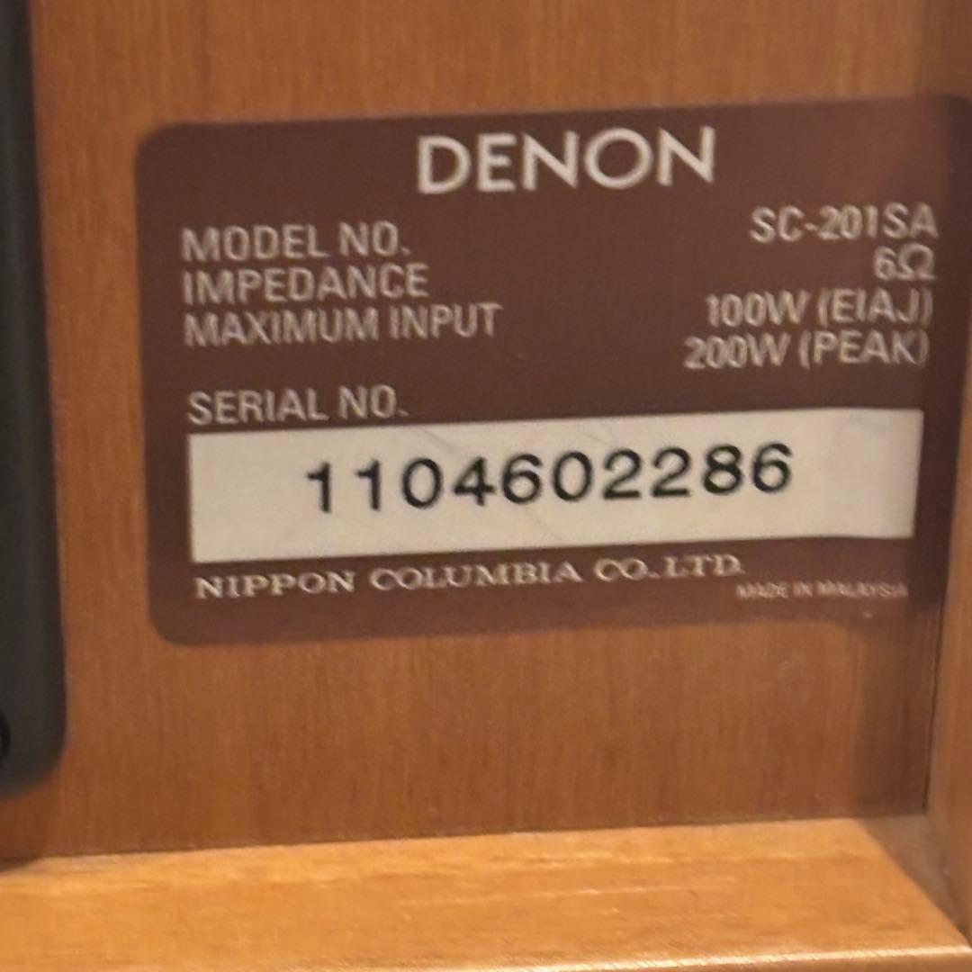 DENON デノン SC-201SA スピーカー ペア 3ウェイ 4スピーカー