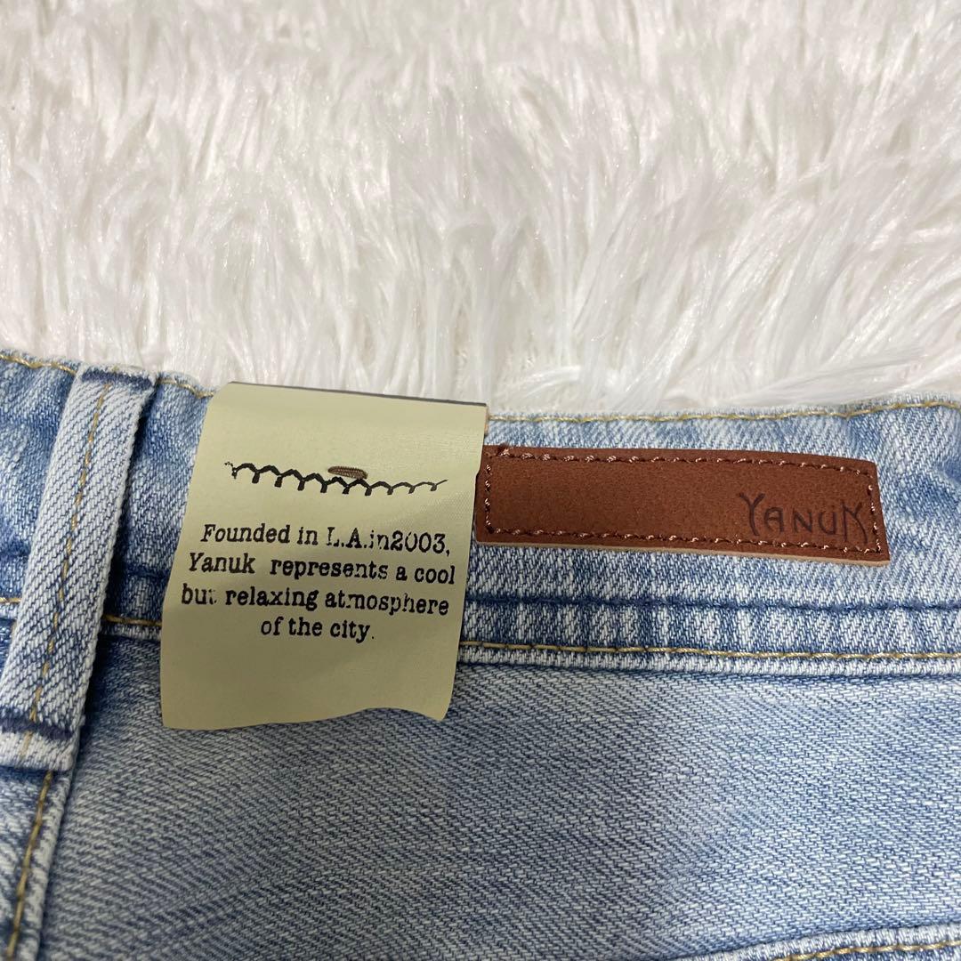 新品未使用 YANUK ヤヌーク JOAN ルーズストレートデニム 22