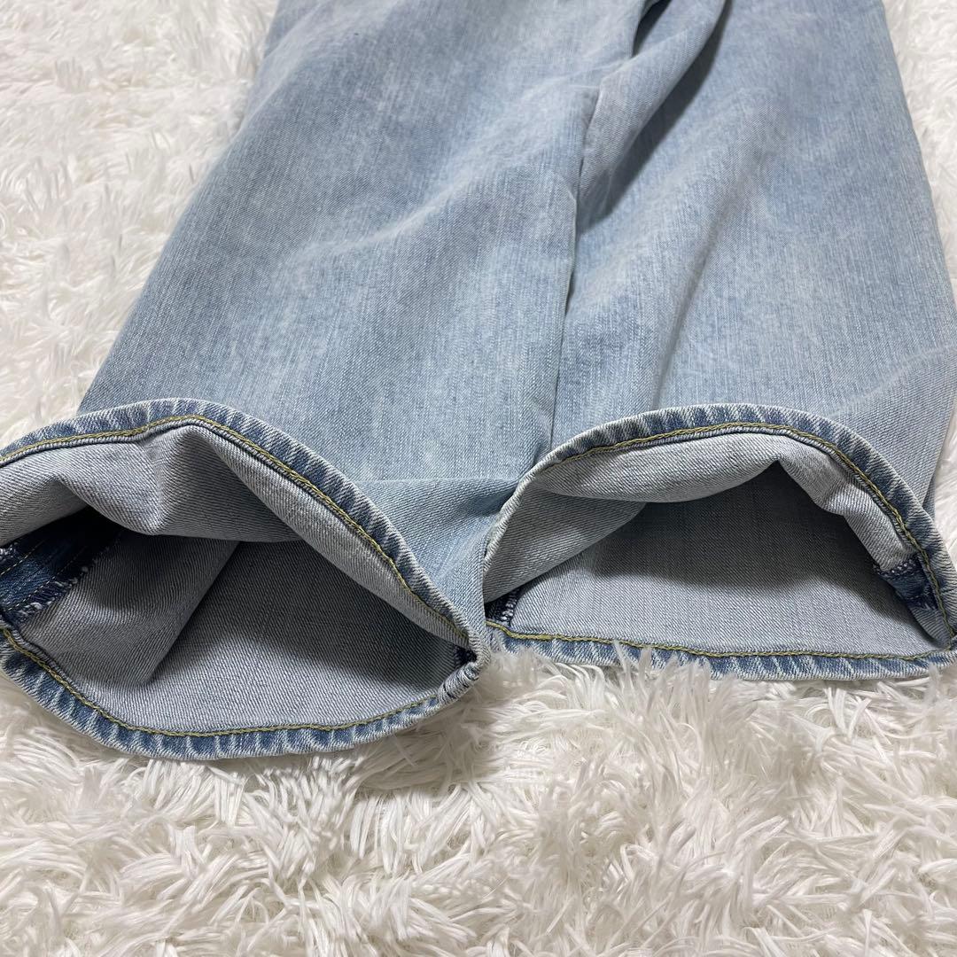 新品未使用 YANUK ヤヌーク JOAN ルーズストレートデニム 22