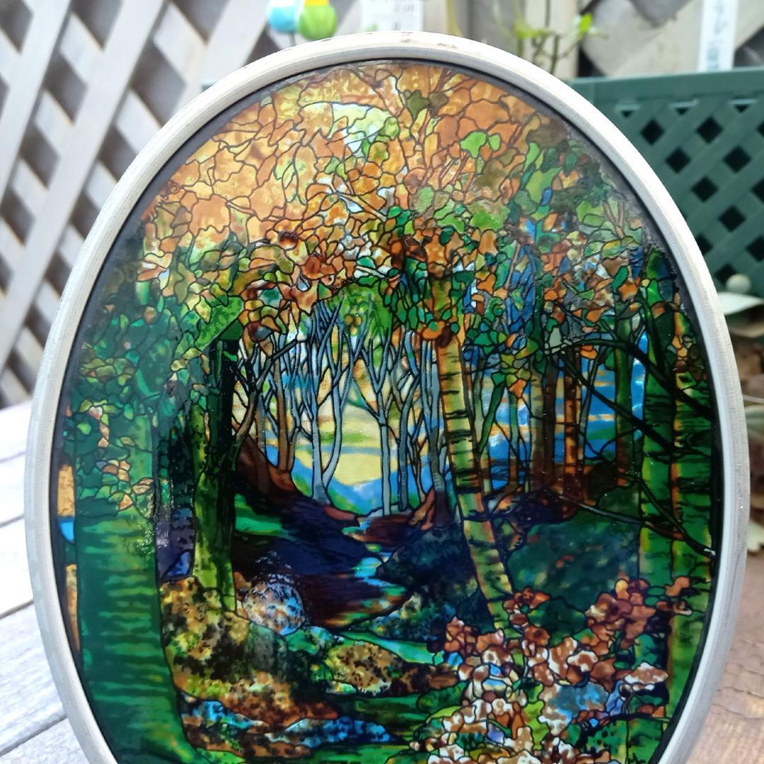 ルイスCティファニー ステンドグラスLandscape秋景グラスマスターズ社