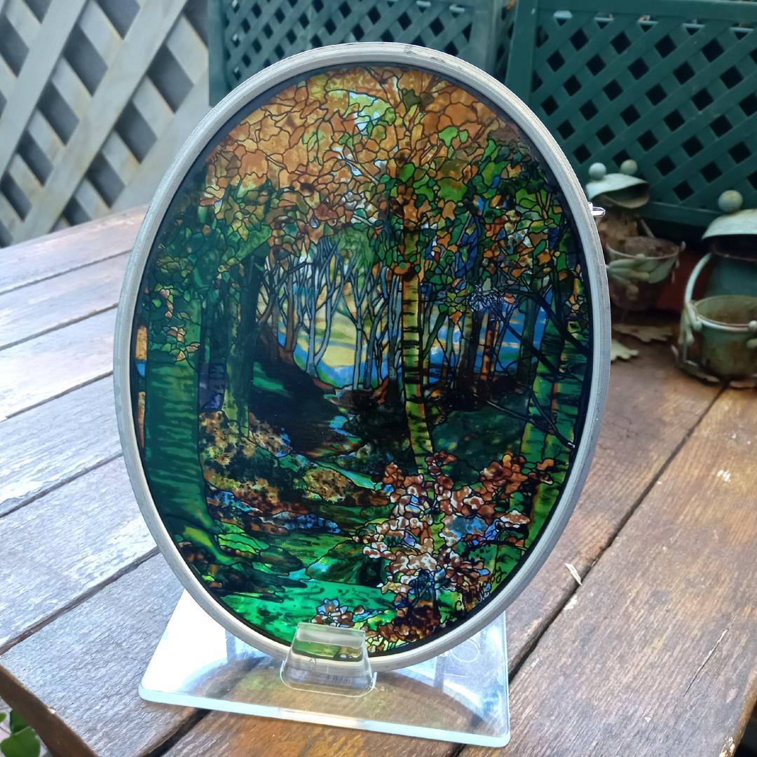 ルイスCティファニー ステンドグラスLandscape秋景グラスマスターズ社