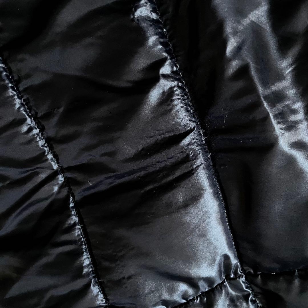 ヘルノ　ファー　切り替え　ダウンコート　ダウンジャケット　レディース　黒　44