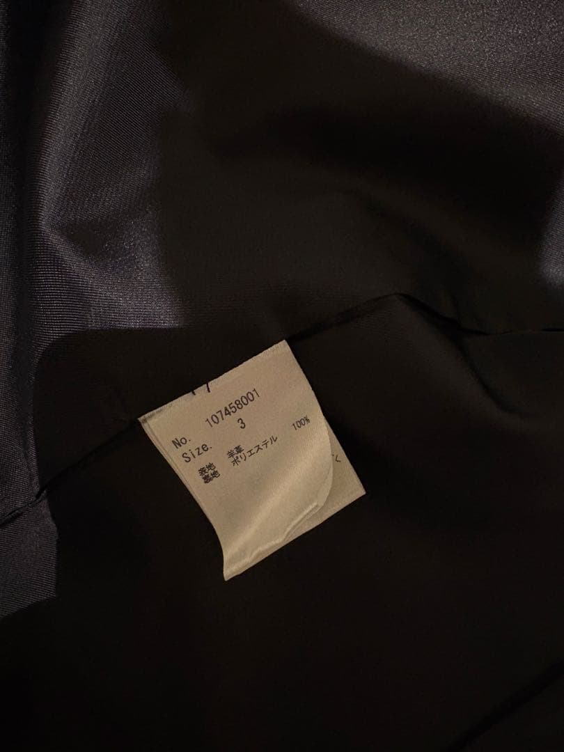 【サイズ３・STUDIOUSブラック レザー シングルライダースジャケット】