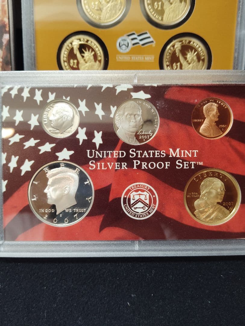 2007年 アメリカ 50州記念銀貨 シルバープルーフセット
