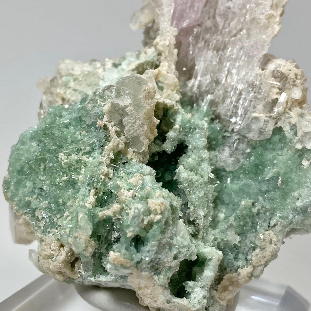 クンツァイト　クォーツ　ブルーアラゴナイト　鉱物標本　原石　天然石　ストーン