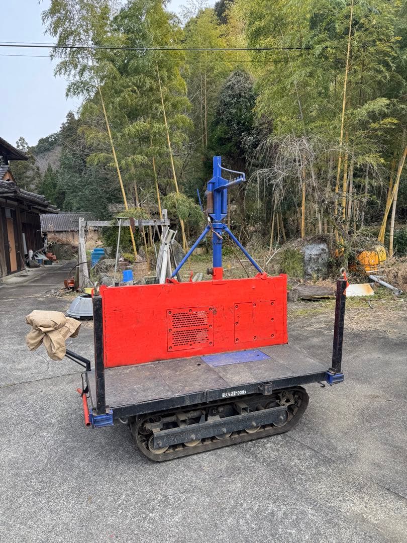 ★状態良し、貴重★林内作業車（クローラー式運搬台車 ）ウインチ付き