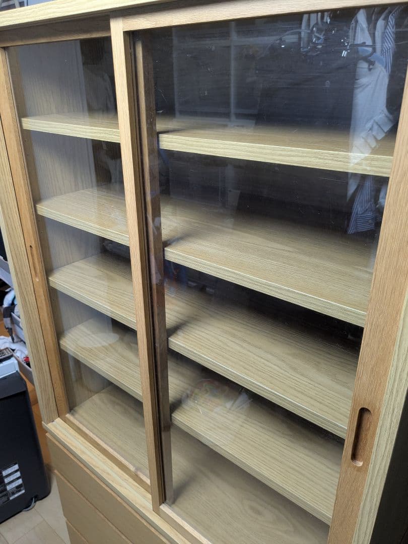 価格変更　無印良品 MUJI オーク材 カップボード 食器棚 キャビネット