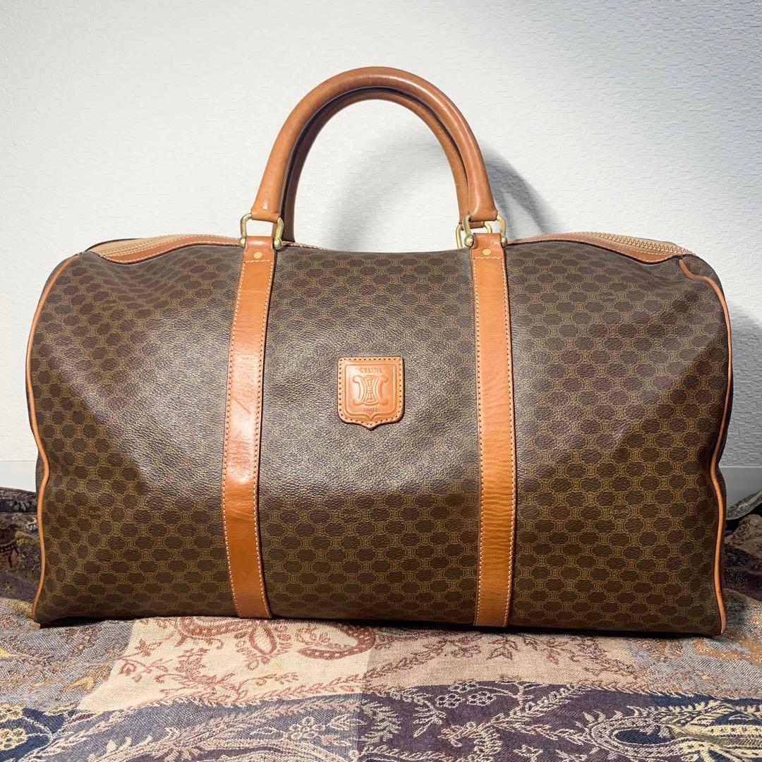 美品！celine セリーヌ　マカダムボストンバッグ