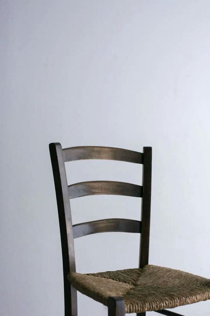 フランス　ラッシュ編みチェア　ダイニングチェア　アンティーク　ブロカント　古家具