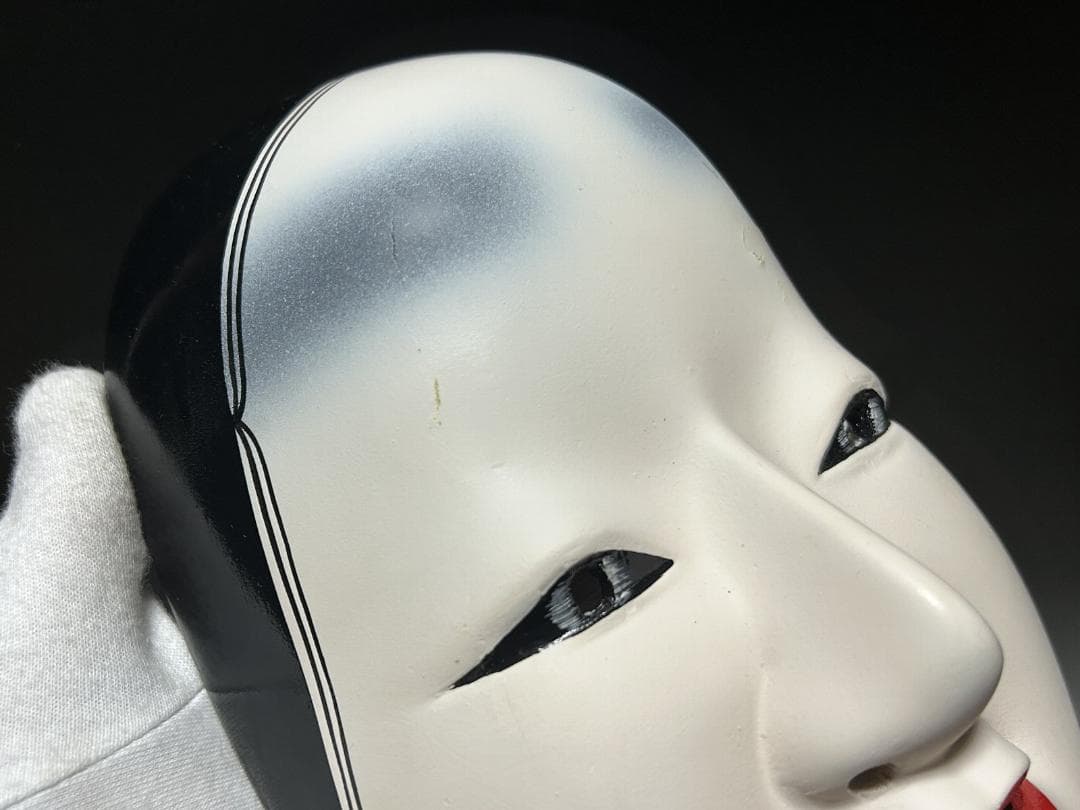 津田清峯 神楽面 伝統面　櫛稲田姫 能面 小面　木彫仕上げ