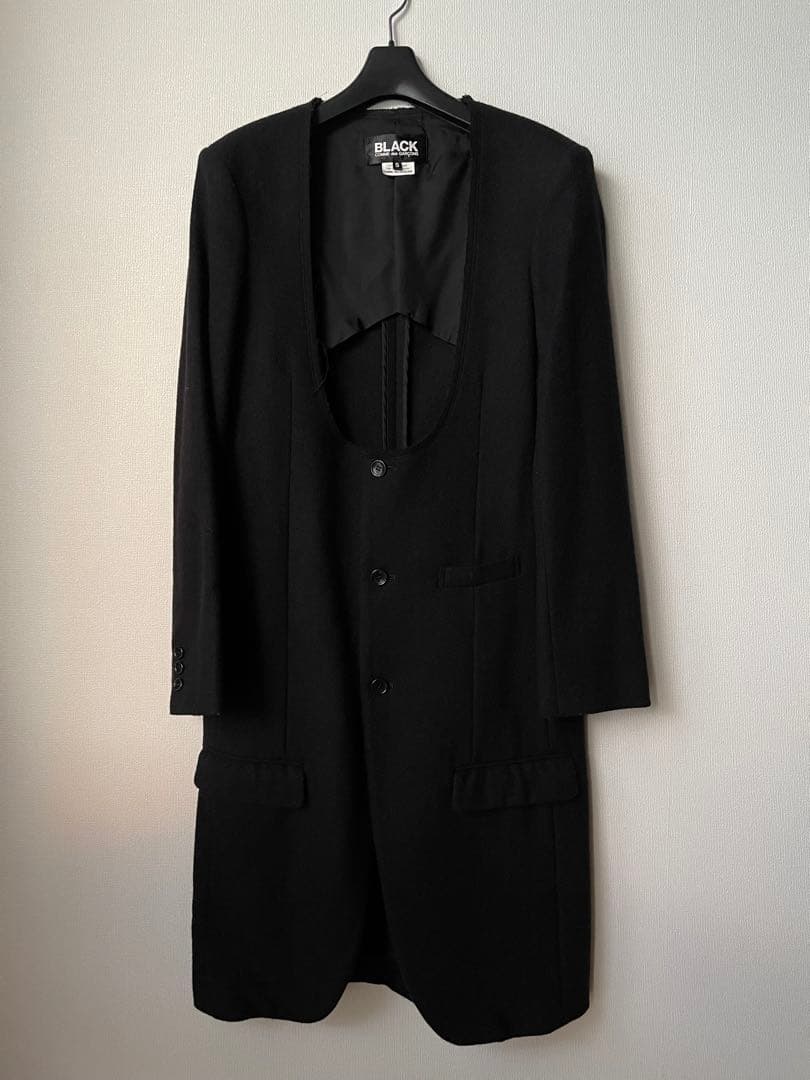 BLACK COMME des GARÇONS ロングコート S ブラック