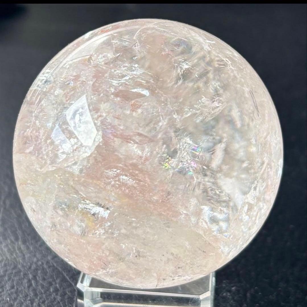 お得★ 大玉 6.6cm ピンクアゼツライト スフィア ピンククォーツ★