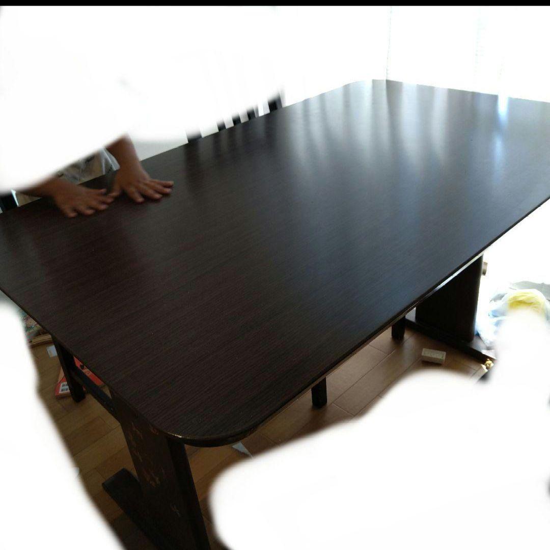 ダークブラウン 木製 ダイニングテーブル