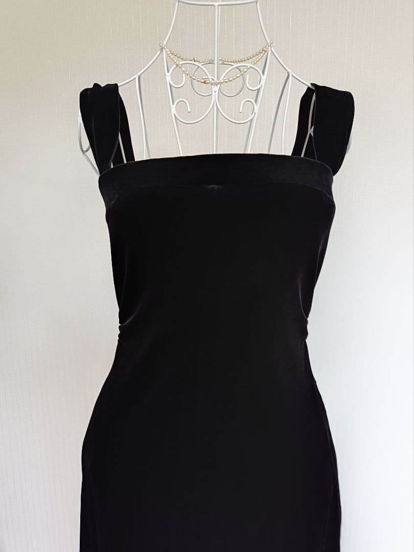 ☆デイジーベロアワンピースブラック希少42☆