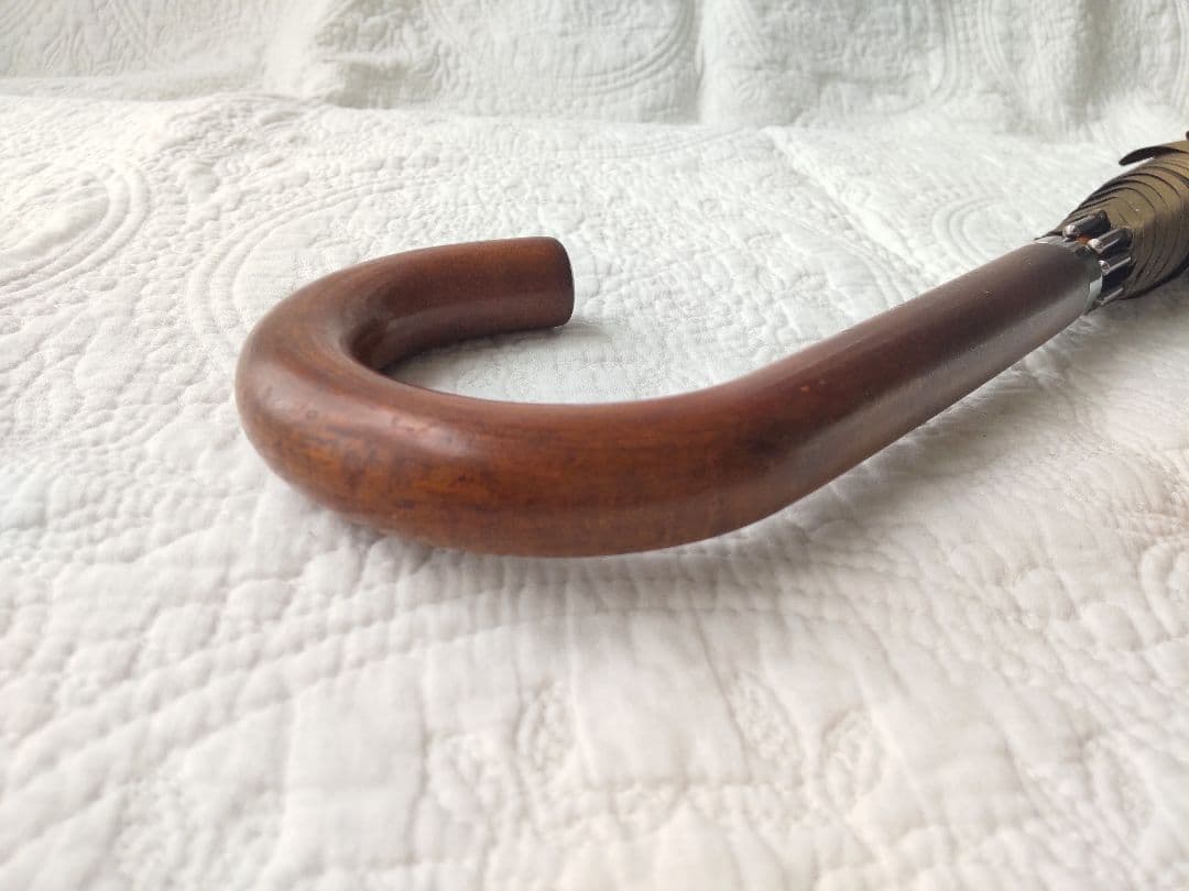 クリスチャン・ディオール長傘 カバー付きブラウン メンズ 焦げ茶