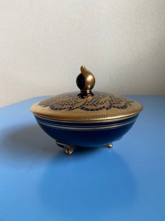 Alka Bavaria Marquise Kobalt ビンテージ　小物入れ