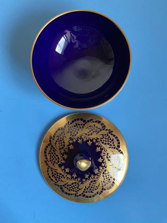 Alka Bavaria Marquise Kobalt ビンテージ　小物入れ