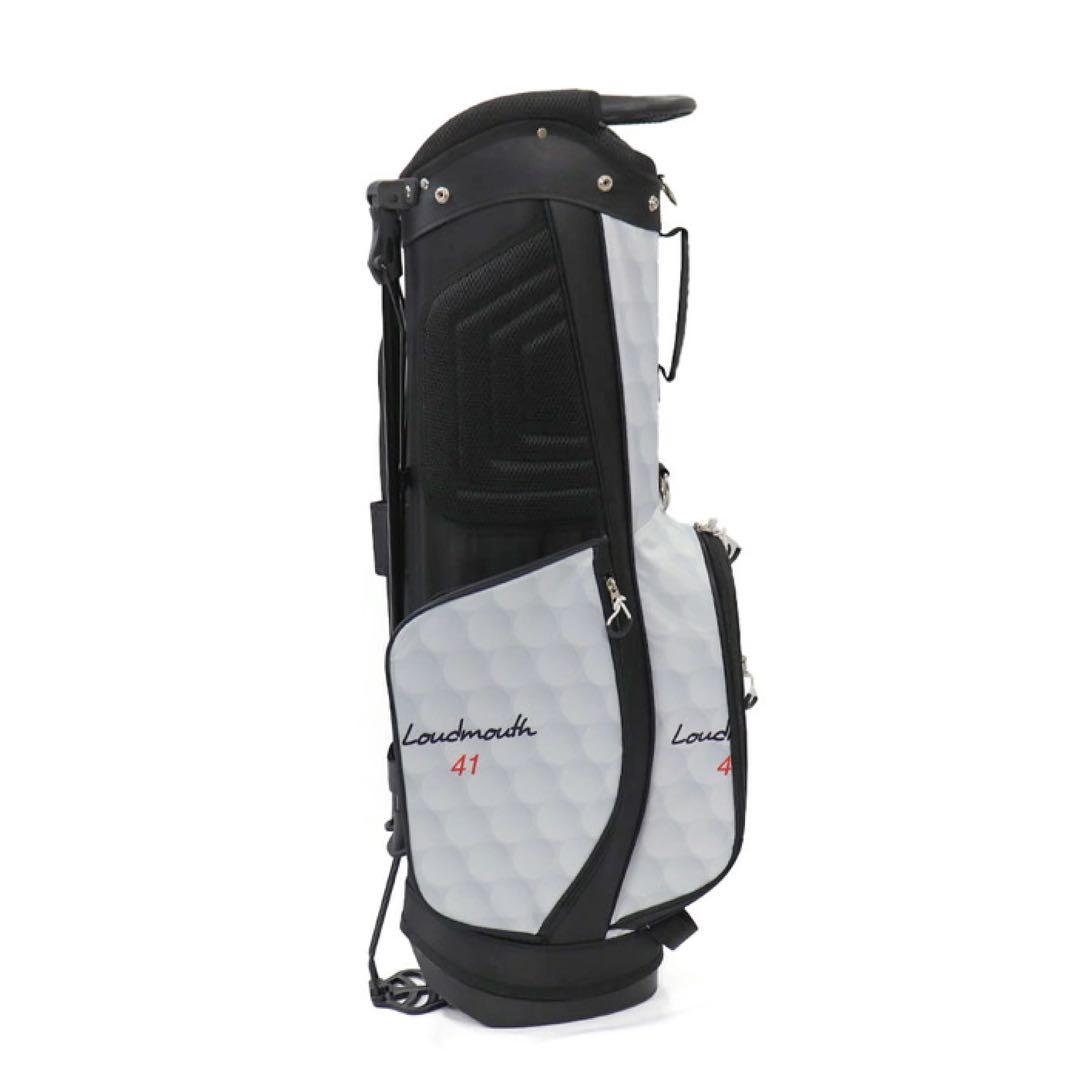 【新品】ラウドマウス キャディバッグ 8.5型 067 ゴルフボール 0031