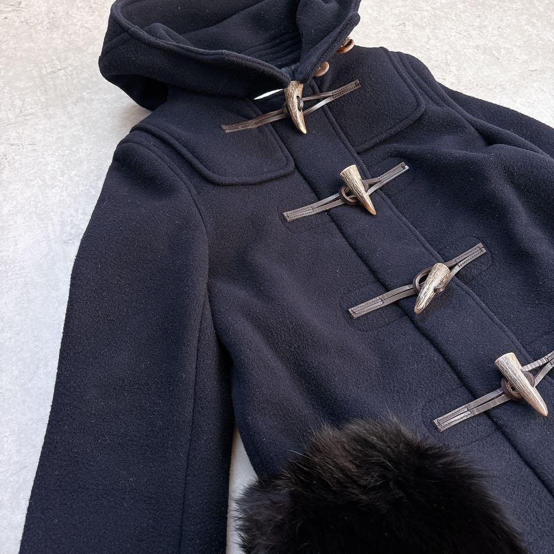 定価18万✨ボーダーズアットバルコニー　カシミヤ混ダッフルコート　フォックス