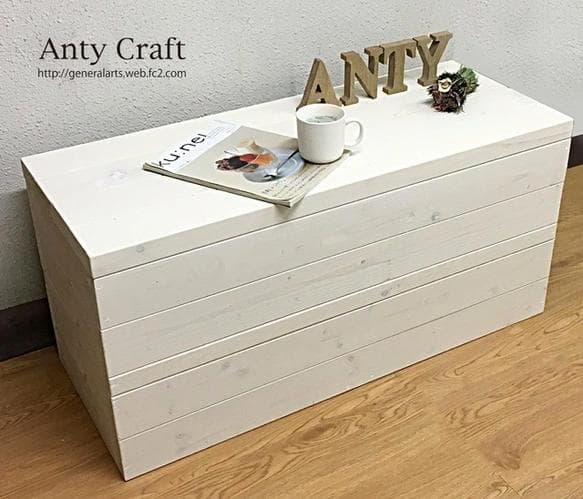 【サイズオーダー可】【引取可能】アンティーク風収納ベンチ ソファテーブル店舗什器