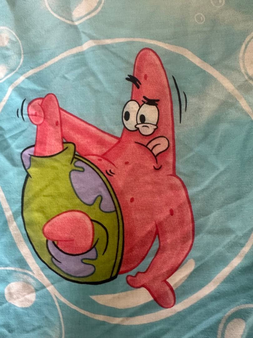 2005年スポンジボブ　フィットシーツ　ヴィンテージ USAムチャチャ