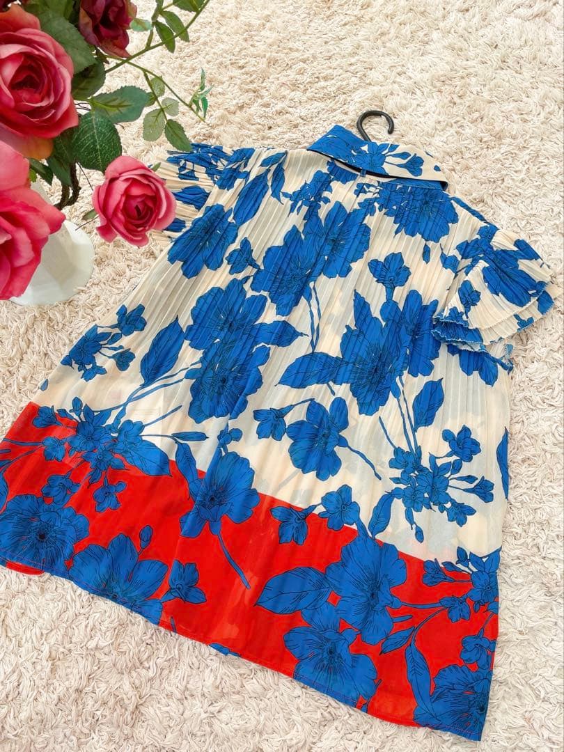 【新品タグ付き✨】北川景子さん着用　ダブスタ　フラワープリントシフォンブラウス