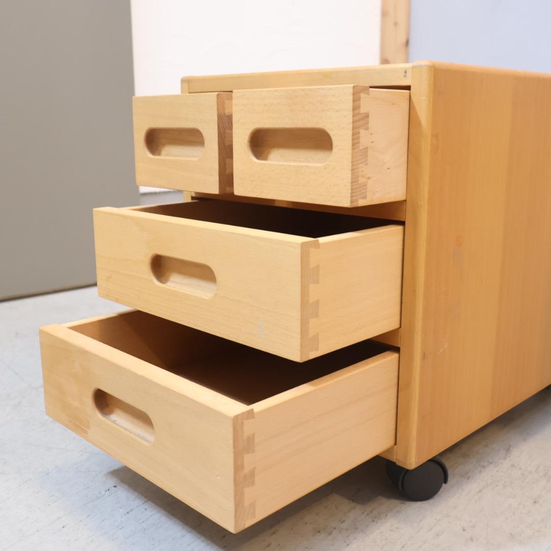 Formio フォルミオ 学習机&ワゴン パーソナルデスク ビーチ無垢材 北欧