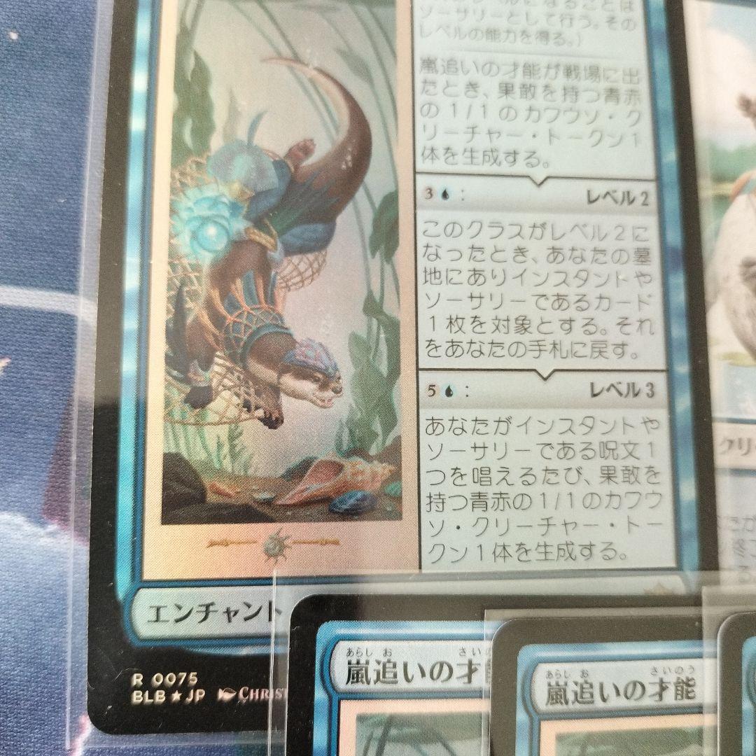 セ*ィ様 嵐追いの才能4枚（1枚だけfoil）+カワウソトークン