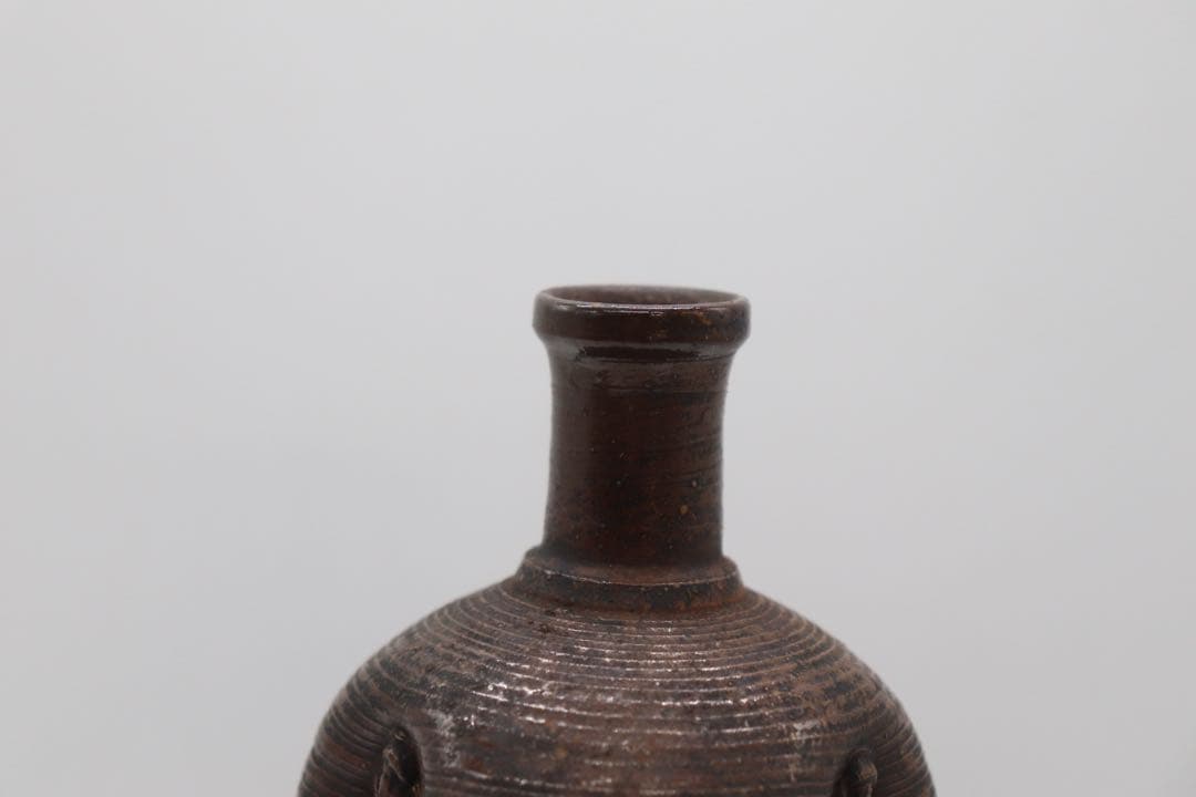 古備前　芋徳利　大黒天　花入　送料込み251020