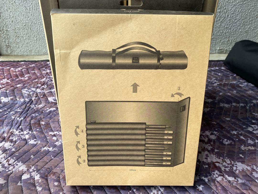 Mac ONE ヘキサタープL 人気チャコール色 YUNANポール&ポールケース