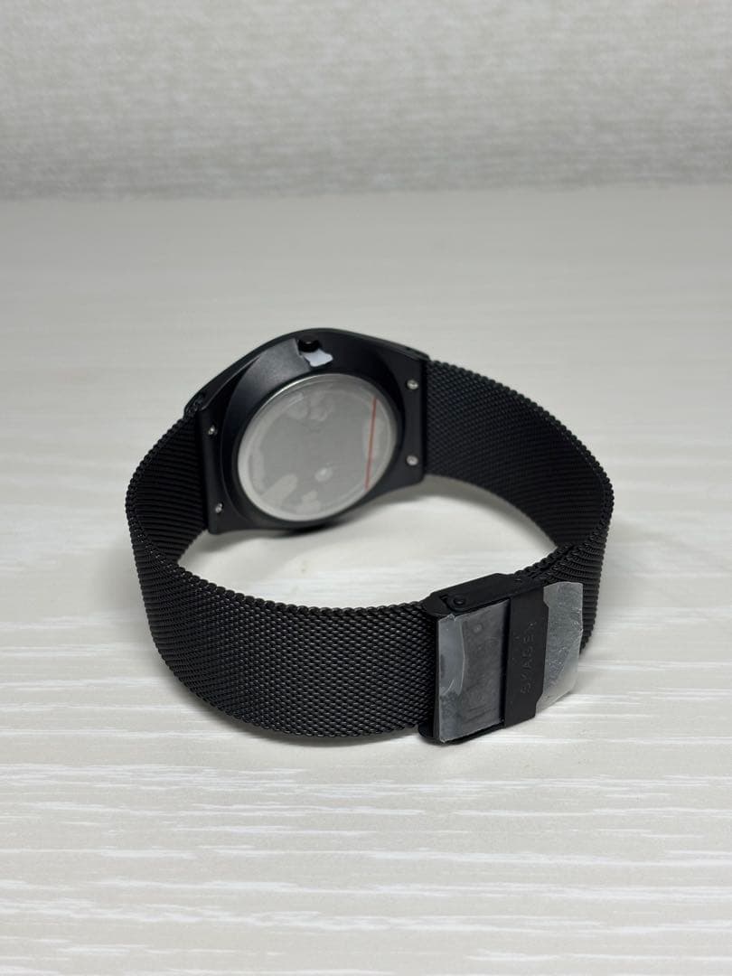 SKAGENスカーゲンソーラー腕時計 SKW6837 ネイビー ブラックメッシュ