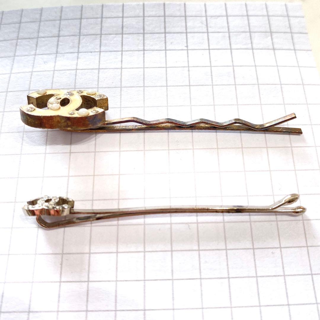 CHANEL ヘアピン　ココマーク　ヴィンテージ　ヘアアクセサリー