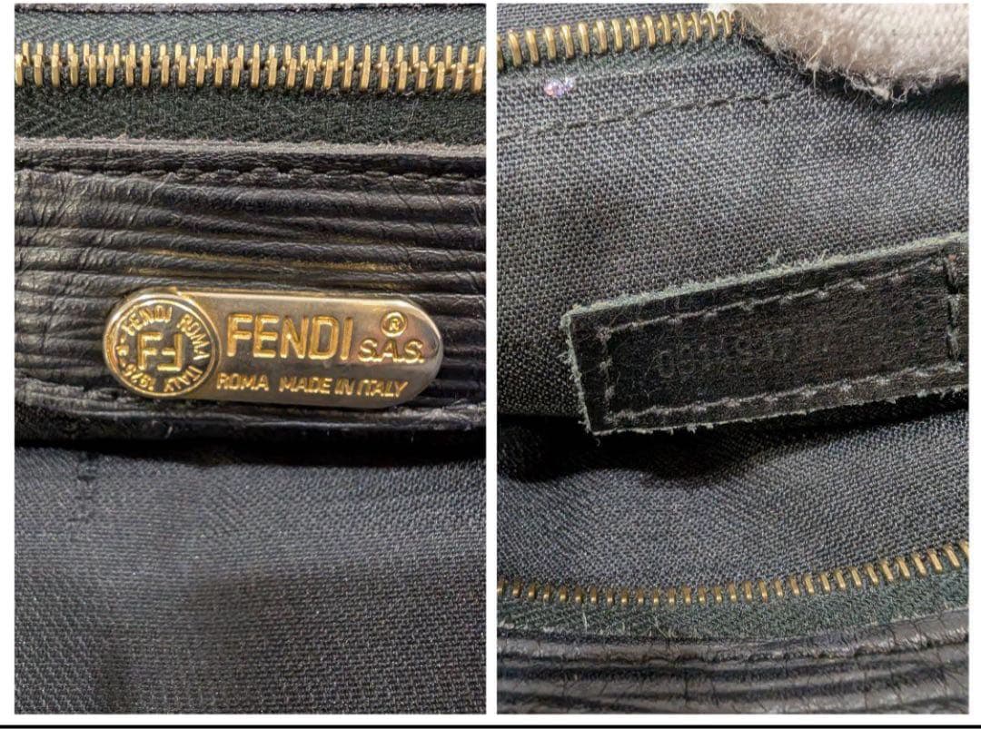 ✨極美品✨　FENDI　フェンディ　ハンドバッグ　トートバッグ　レザー　ブラック