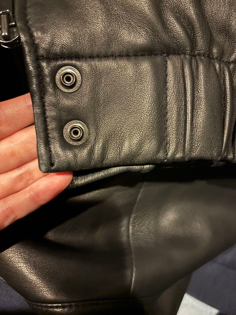 ロンハーマン　ライダースジャケット　ノーカラー