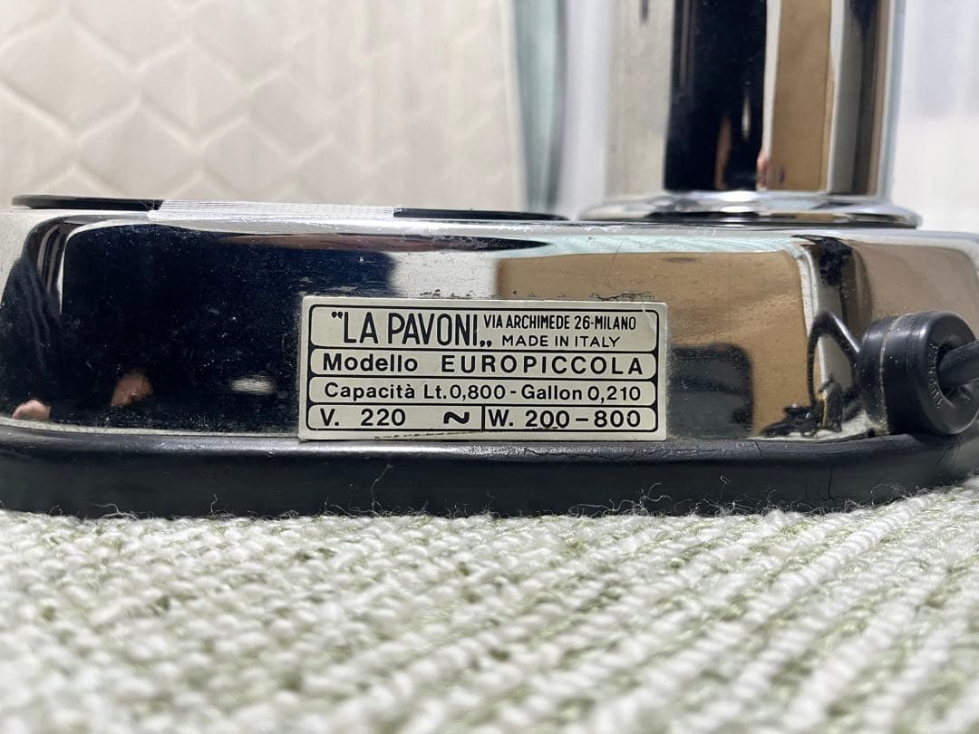 エスプレッソマシンLA PAVONI EUROPICCOLA 200V仕様