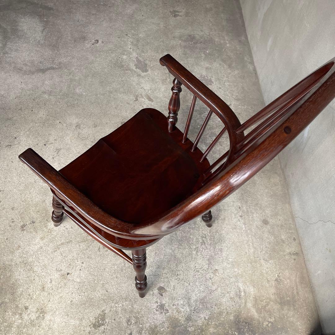 松本民芸　アームチェア　専用座布団付き