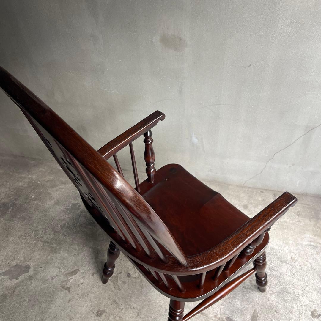 松本民芸　アームチェア　専用座布団付き