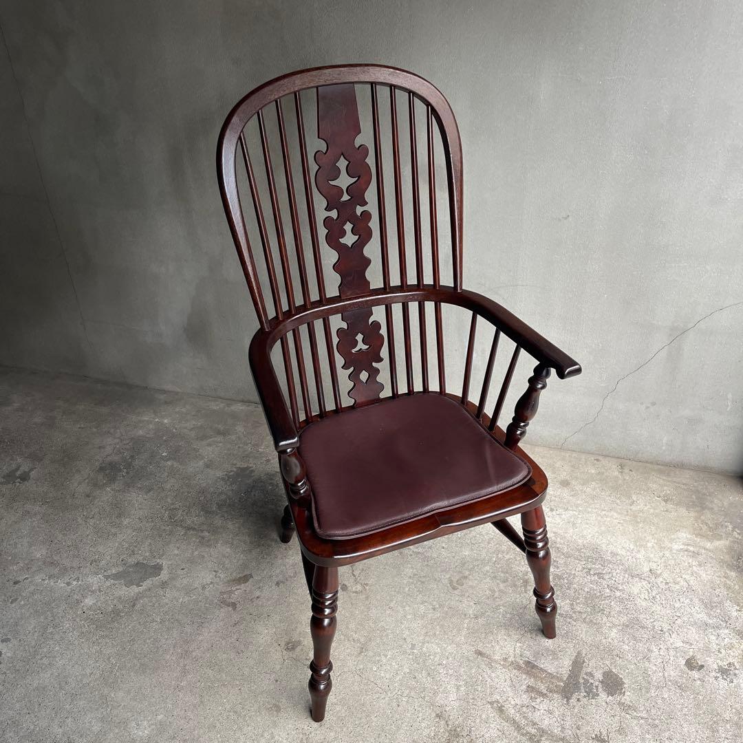 松本民芸　アームチェア　専用座布団付き